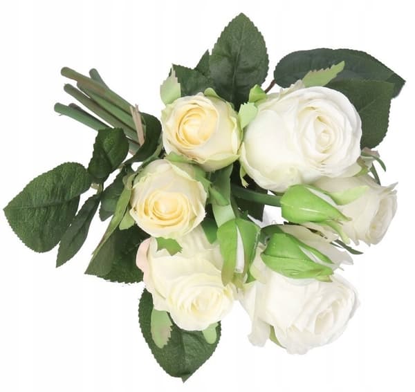 ROS ROSBUKETT TJOCKA KONSTGJORDA BLOMMOR SOM LIVET
