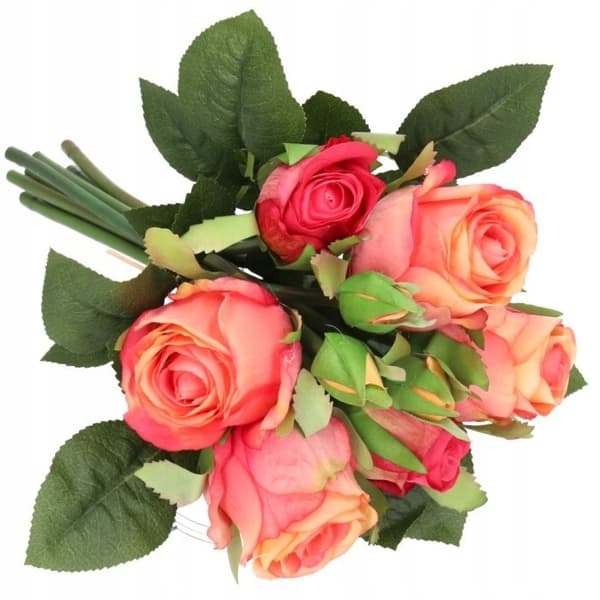 ROSEROSEBUKET TYKKE KUNSTIGE BLOMSTER SOM LIVET