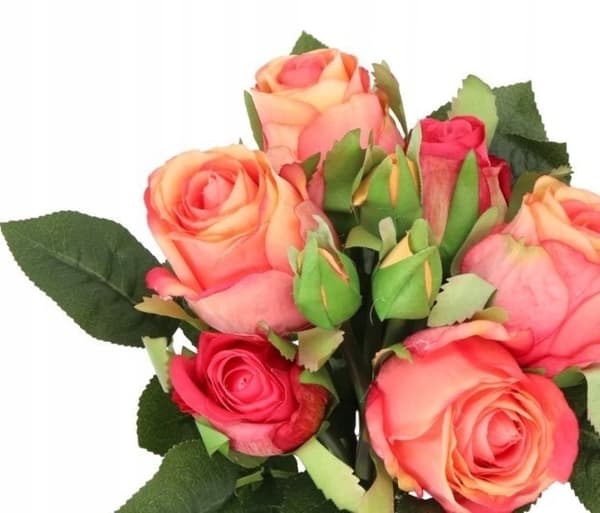 ROSEROSEBUKET TYKKE KUNSTIGE BLOMSTER SOM LIVET