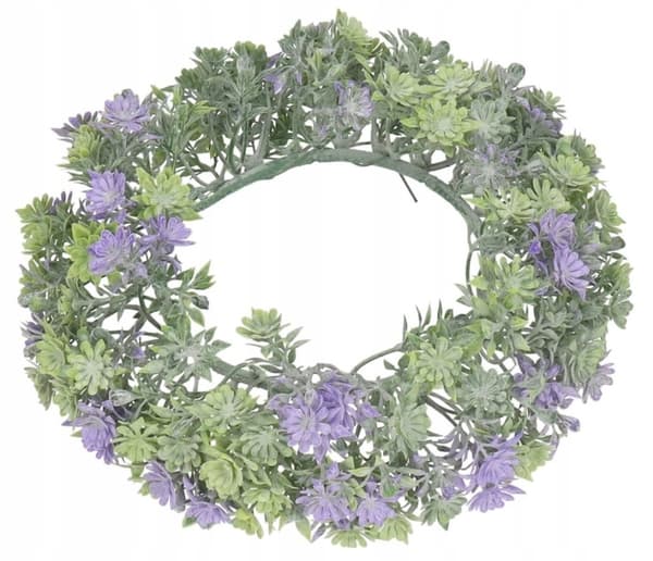 DEKORATIV KRANS KONSTGJORDA BLOMMOR STORA