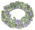 Miniatyrbild 3 av 3: DEKORATIV KRANS KONSTGJORDA BLOMMOR STORA
