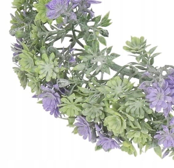 DEKORATIV KRANS KONSTGJORDA BLOMMOR STORA