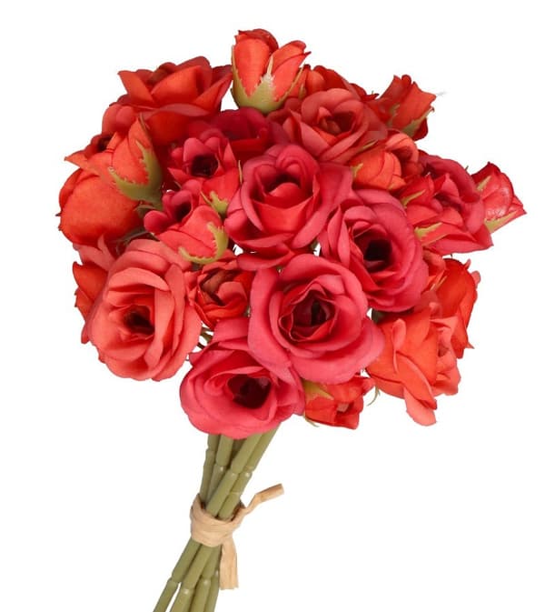 KONSTGJORDA BLOMMOR SOM LIV BUKETT ROS ROSOR GRENAR