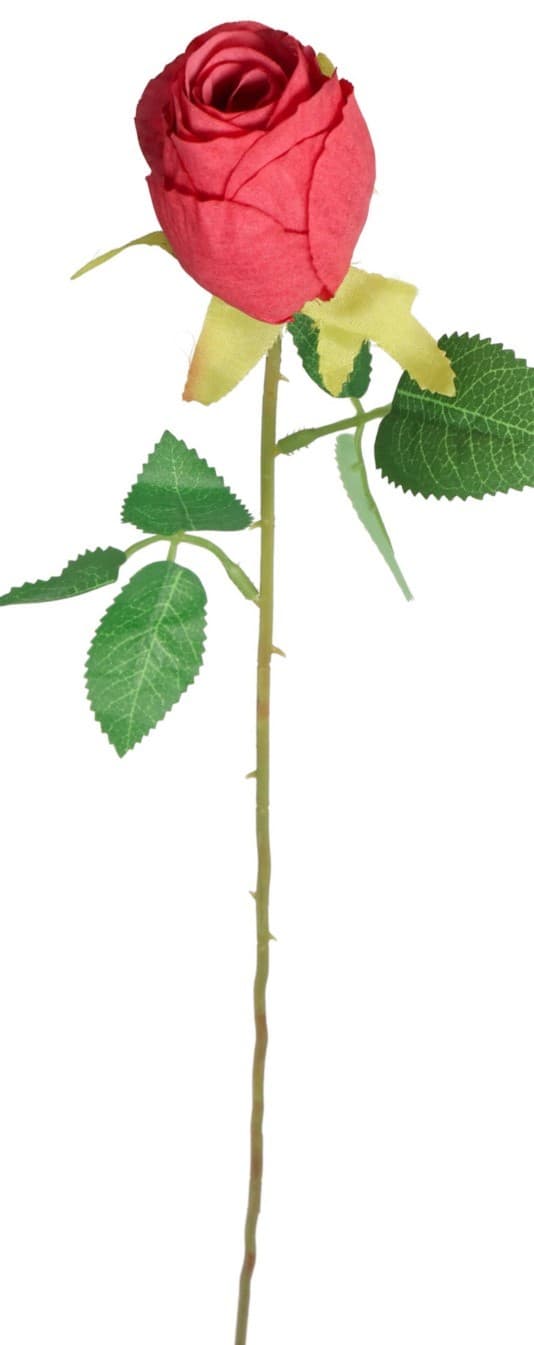 KONSTGJORDA BLOMMOR VÄXTER ENKEL ROS 51CM ROSOR