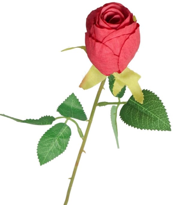 KONSTGJORDA BLOMMOR VÄXTER ENKEL ROS 51CM ROSOR