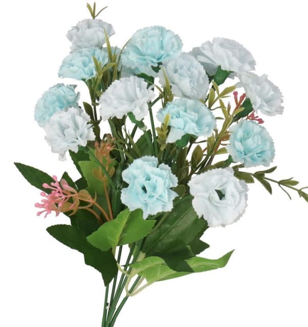 KUNSTIGE BLOMSTER PLANTER BUKET NELLIKER NELLIKER