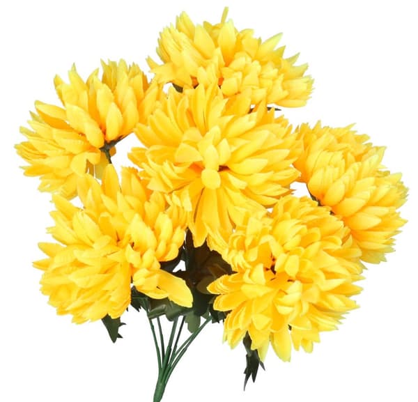 KONSTGJORDA BLOMMOR SOM LEVANDE KRYSANTEMER, STOR BUKETT