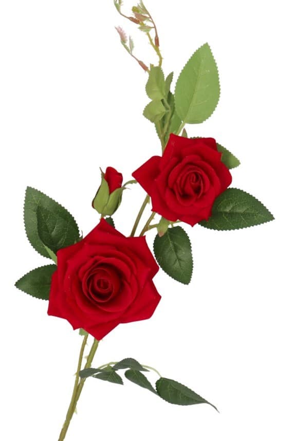 RUSKINDSROSE SOM ET LIV KUNSTIGE BLOMSTER 80CM