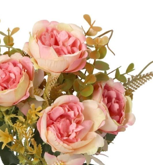 KONSTGJORDA BLOMMOR SOM LIV VÄXTER ROS ROSBUKETT