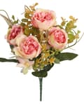 Miniatyrbild 6 av 6: KONSTGJORDA BLOMMOR SOM LIV VÄXTER ROS ROSBUKETT