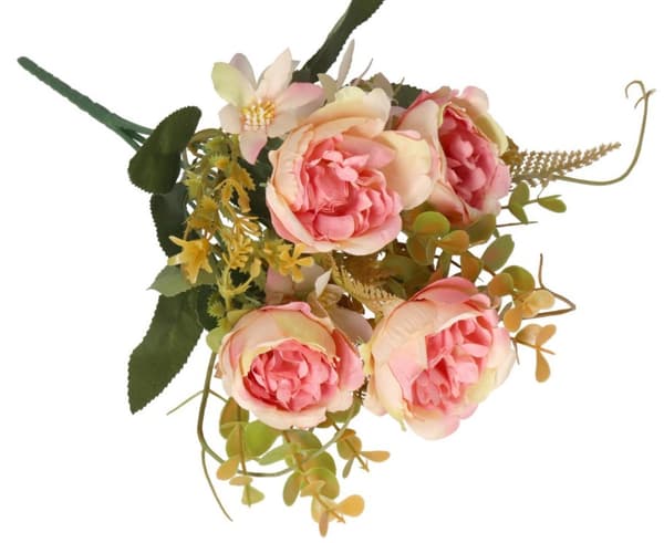 KONSTGJORDA BLOMMOR SOM LIV VÄXTER ROS ROSBUKETT