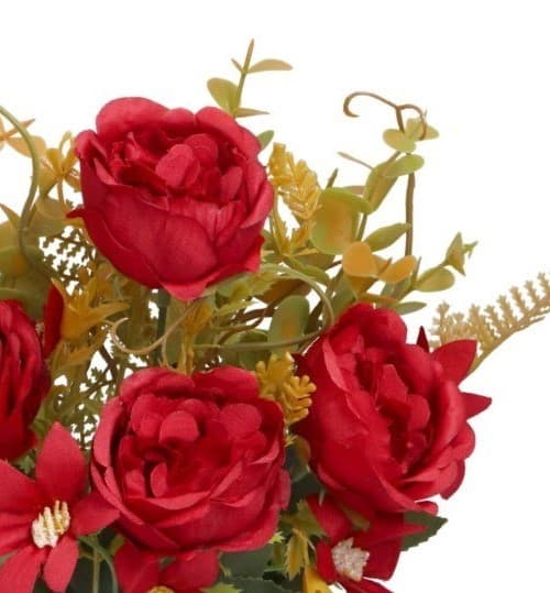 KONSTGJORDA BLOMMOR SOM LIV VÄXTER ROS ROSBUKETT