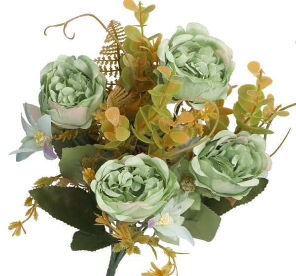 KONSTGJORDA BLOMMOR SOM LIV VÄXTER ROS ROSBUKETT