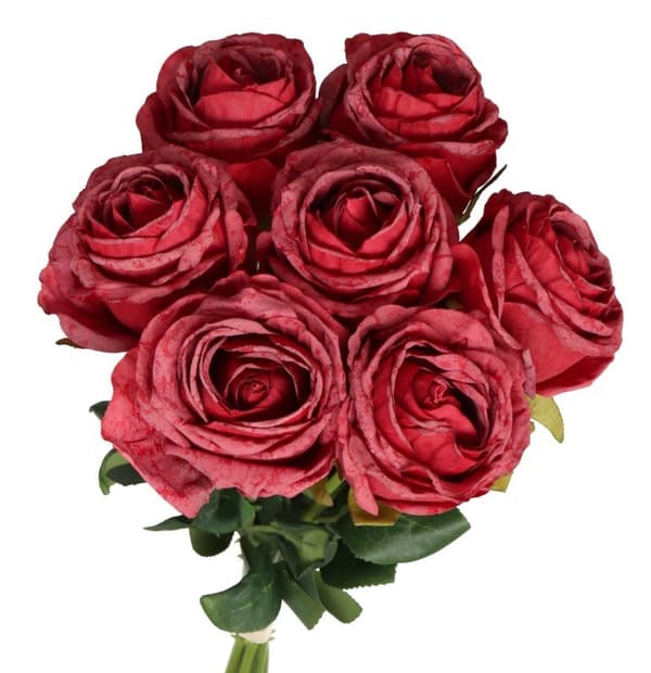 KONSTGJORDA BLOMMOR SOM LIV BUKETT ROSOR ROSOR 42CM