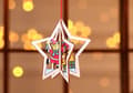 Miniatyrbillede 2 af 6: TRÆJULEKUGLEPYNT 1 STK.