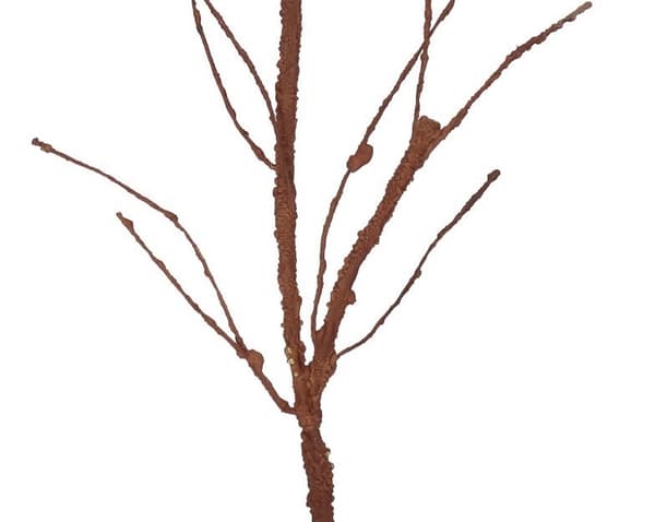 Kunstigt skum rod dekorativ gren 80cm