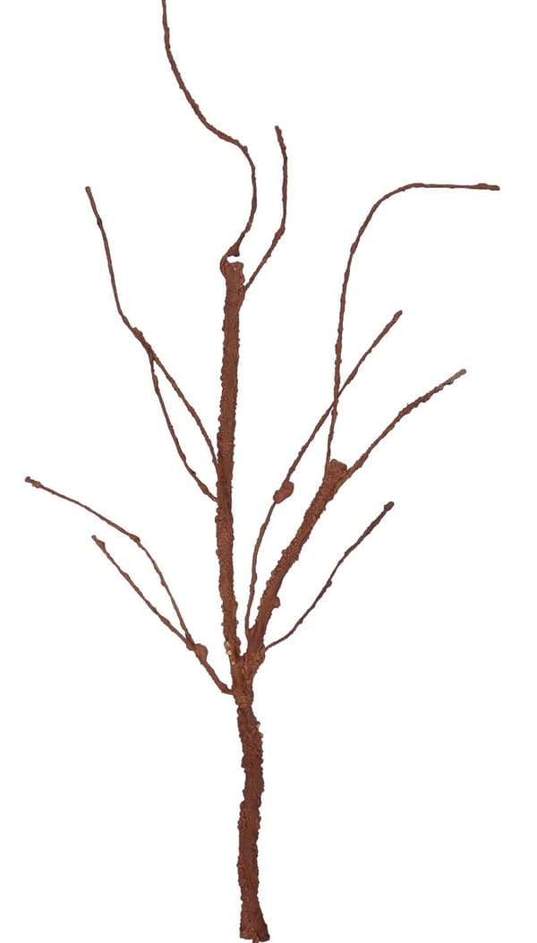 Kunstigt skum rod dekorativ gren 80cm