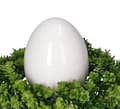 Miniatyrbillede 4 af 4: KERAMISK ÆG 9CM ÆG PÅSKEGG DEKORATION
