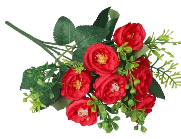 KONSTGJORDA BLOMMOR GRENAR VÄXTER ROSOR ROSOR SOM LIVET