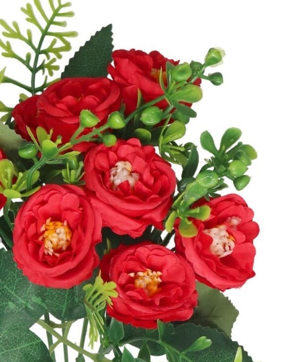 KONSTGJORDA BLOMMOR GRENAR VÄXTER ROSOR ROSOR SOM LIVET