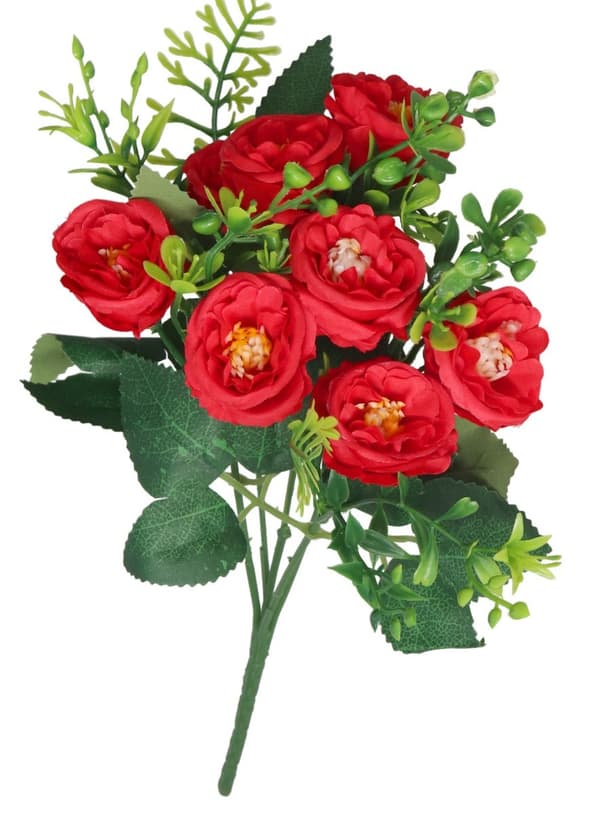 KONSTGJORDA BLOMMOR GRENAR VÄXTER ROSOR ROSOR SOM LIVET