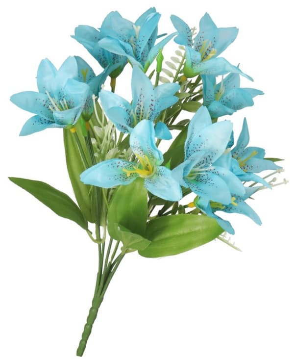 KONSTGJORDA BLOMMOR GRENAR VÄXTER LILJOR LILJOR SOM LIVET