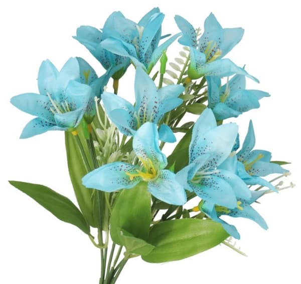 KONSTGJORDA BLOMMOR GRENAR VÄXTER LILJOR LILJOR SOM LIVET