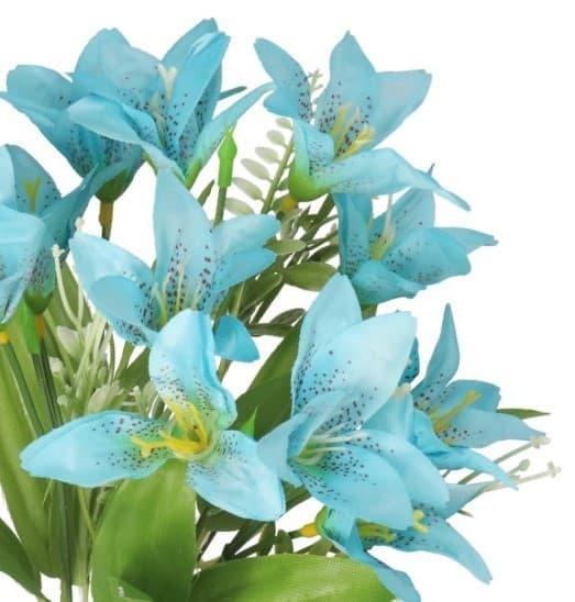 KONSTGJORDA BLOMMOR GRENAR VÄXTER LILJOR LILJOR SOM LIVET