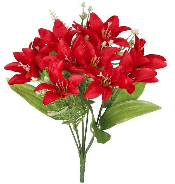 KONSTGJORDA BLOMMOR GRENAR VÄXTER LILJOR LILJOR SOM LIVET