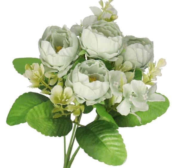 KONSTGJORDA BLOMMOR GRENAR VÄXTER PION LIVSLIK PION