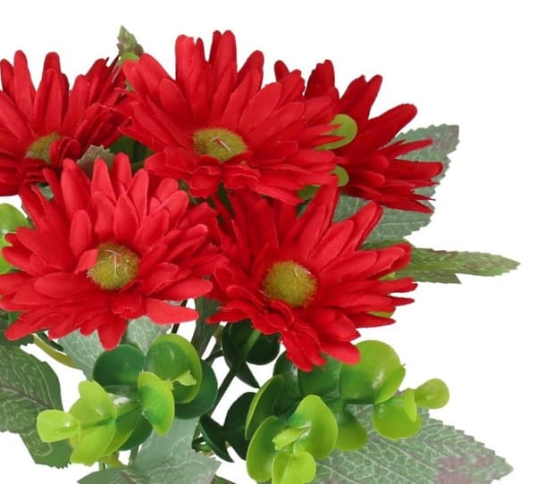 KUNSTIGE BLOMSTER PLANTER BUKET GRENE BLOMSTER MARGARETS