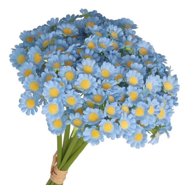 KUNSTIGE GUMMIBLOMSTER GUMMIBELAGTE SMÅ BLOMSTER GRENE PLANTER