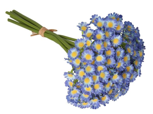 KONSTGJORDA GUMMIBLOMMOR GUMMIBELAGDA SMÅBLOMMOR GRENAR VÄXTER
