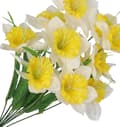 Miniatyrbild 3 av 6: PÅSKLILJOR PÅSKLILJORBUKETT STOR DENIM KONSTGJORDA BLOMMOR