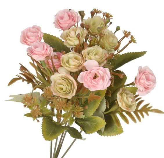 KONSTGJORDA BLOMMOR VÄXTER GRENAR ROSOR BUKETT ROS ROSOR