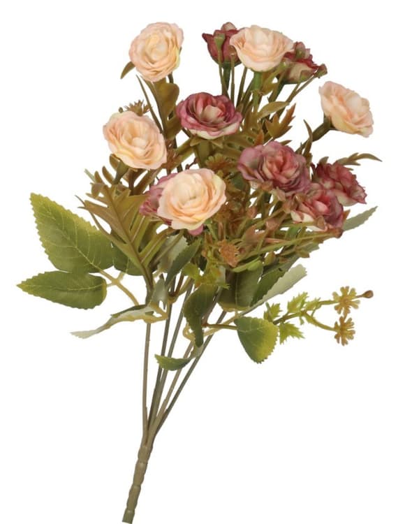 KONSTGJORDA BLOMMOR VÄXTER GRENAR ROSOR BUKETT ROS ROSOR