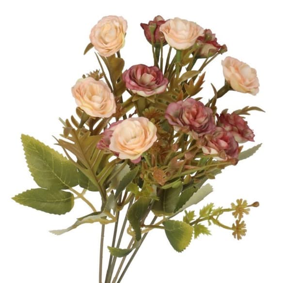 KONSTGJORDA BLOMMOR VÄXTER GRENAR ROSOR BUKETT ROS ROSOR