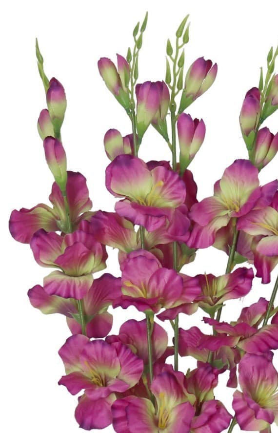 KONSTGJORDA BLOMMOR BUKETT TJOCK STOR GLADIOLIUS GLADIALIS