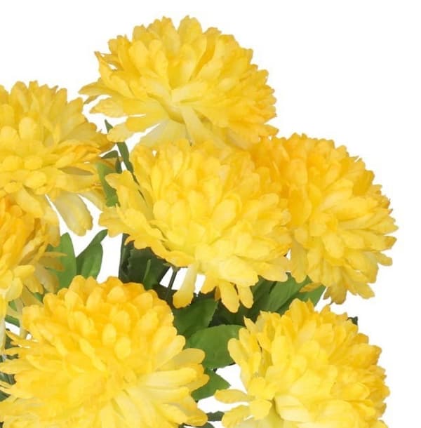 KUNSTIGE BLOMSTER SOM LIVET KRYSANTEMUMBUKET STOR 7 HOVED