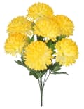 Miniatyrbillede 6 af 6: KUNSTIGE BLOMSTER SOM LIVET KRYSANTEMUMBUKET STOR 7 HOVED