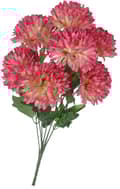 Miniatyrbild 3 av 6: KONSTGJORDA BLOMMOR SOM LIVET KRYSANTEMUMBUKETT STOR 7 HUVUD