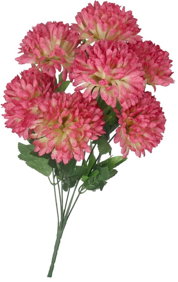 KONSTGJORDA BLOMMOR SOM LIVET KRYSANTEMUMBUKETT STOR 7 HUVUD