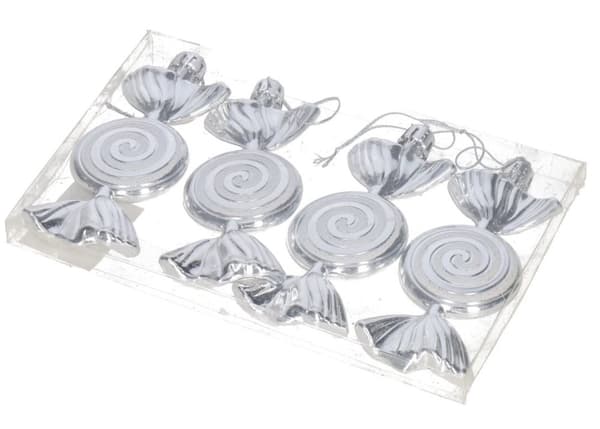 Plastbollar för julgransdekoration 4 st julgransbollar