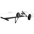 Miniatyrbilde 6 av 6: vidaXL 275kg Båttralle 2 Hjul
