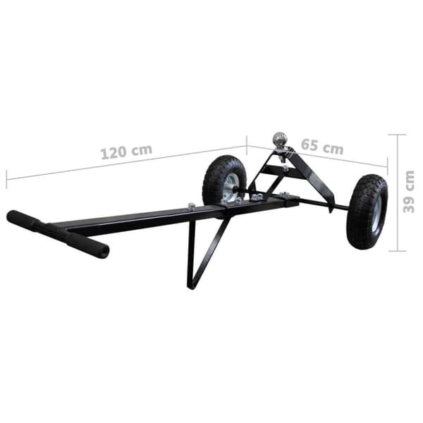 vidaXL 275kg Båttralle 2 Hjul