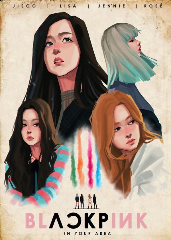 A3 Print - K Pop - Black Pink 3