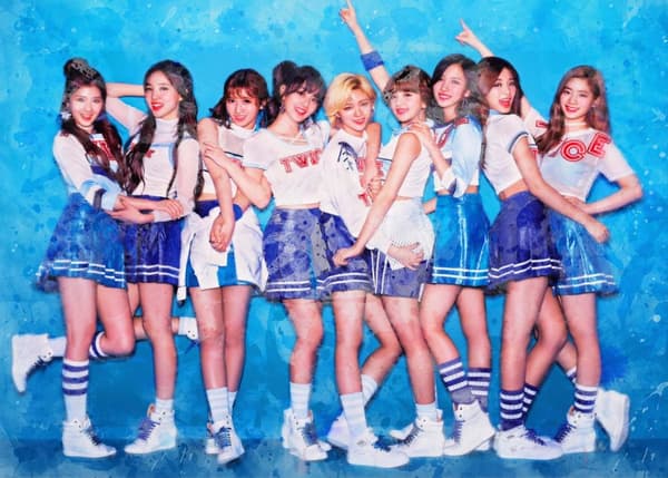 A3 Print - K Pop - Twice Blue