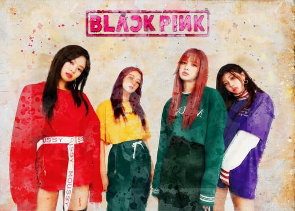 A3 Print - K Pop - Black Pink 4
