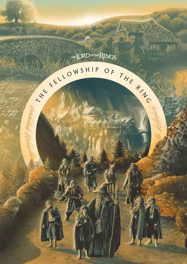 A3 Print - Lord of the rings - Felowship of the ring