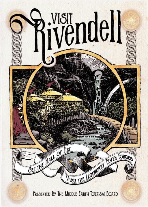 A3 Print - Lord of the rings - Visit Rivendell